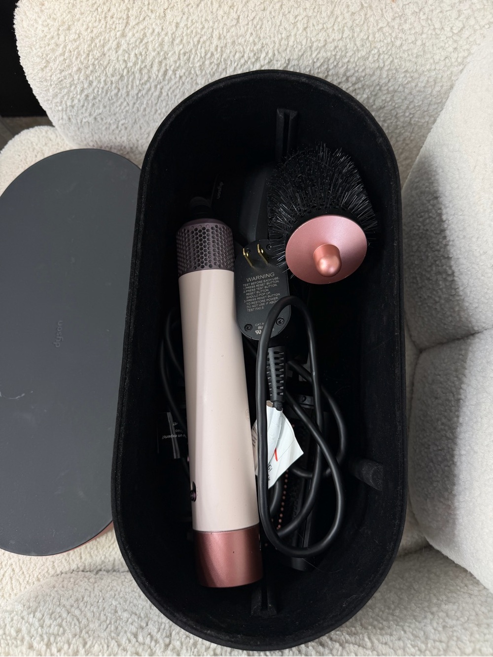 Pink and Rose Gold Dyson Air Wrap